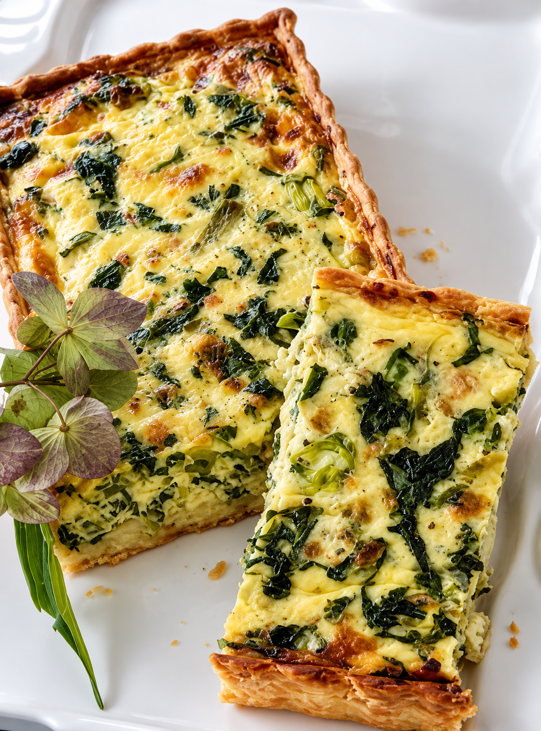 Aged Gruyere & Summer Leek Large Savory Tart 14”x9ct