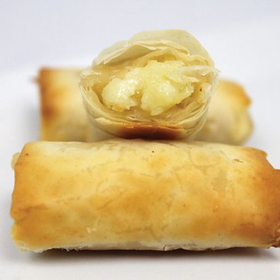 C1028-Pear, Toasted Almonds & Brie in a Phyllo Roll (1)