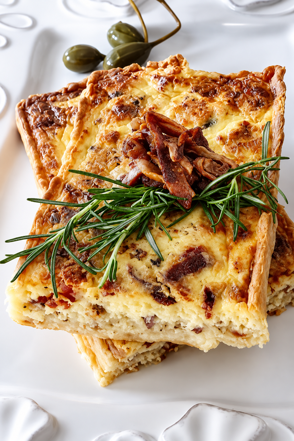 Applewood Smoked Bacon & Swiss Large Savory Tart 14”x9ct