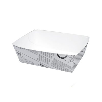 Sturdy Newspaper Printed Basket - 15oz L:4.3in W:3.1in H:1.6in