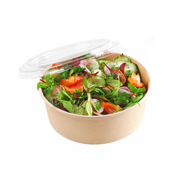 Bio Kraft Salad Container 25 Oz. With PET Lid 300/Case