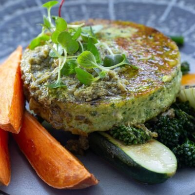Veggi Super Greens Burger. Pack Size: 6x2lb