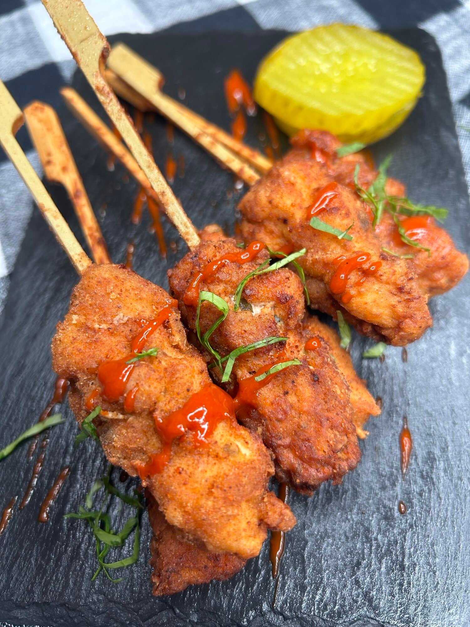Nashville Hot Chicken Skewer 1/100ct